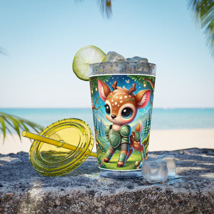 Fawn Defender Sunsplash Tumbler with Straw, 16oz