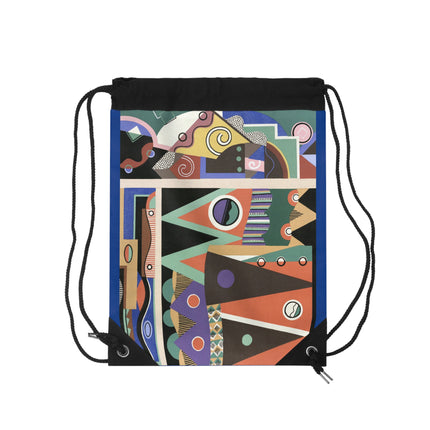 Collection decors et couleurs Pl.03 by Georges Valmiers Drawstring Bag