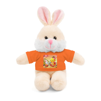 Whimsical Springtime Exchange Stuffed Animals with Tee