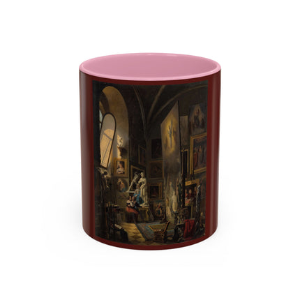 Raphael and his Muse in the Atelier by Vincenzo Abbati Colorful Mugs (11oz, 15oz)