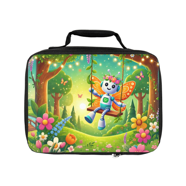 Robot Fairy Lunch Bag – Whimsical Wonder & Blossom Magic