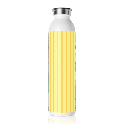 Enchanted Pansy Elegance Slim Water Bottle