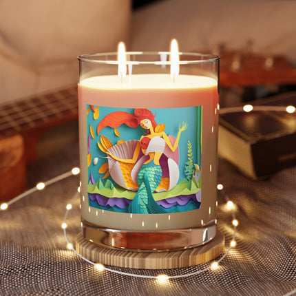 Charming Mermaid Scented Candle - Full Glass, 11oz - The White Tea & Fig, The Lavender & Sage, and The Ocean Mist & Moss