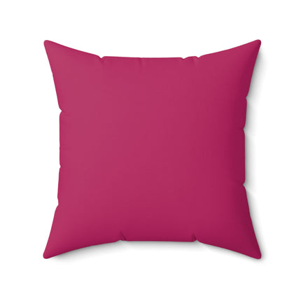Autumn Serenade in Fuchsia and Pink Spun Polyester Square Pillow