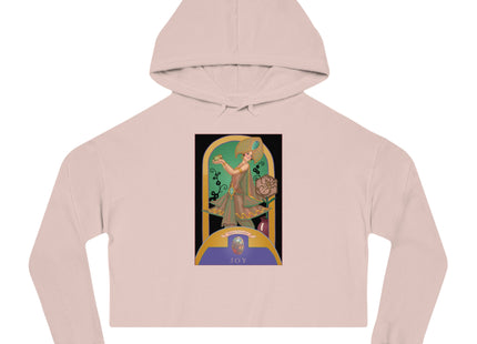 October & Opal, Tourmaline (from the Gem Series) by Sofia Chiostri Women’s Cropped Hooded Sweatshirt