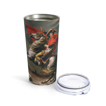 Napoleon Crossing the Alps by Jacques-Louis David Tumbler 20oz