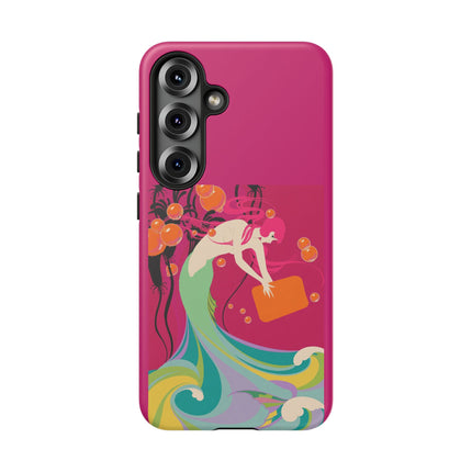 Mermaid Dive Phone Case – Vibrant Waves & Playful Elegance