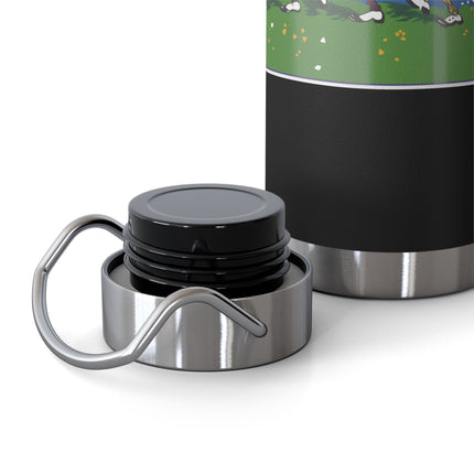 Frog and Beetle Band Copper Vacuum Insulated Bottle, 22 oz