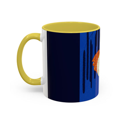 Celestial Melody Colorful Mug (11oz, 15oz) – Musical Grace, Starlit Beauty & Art Deco Elegance