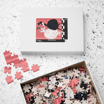 🎭🖤 The Masquerade Secret Puzzle – Art Deco Fashion Whimsy