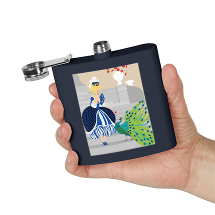 Peacock Courtesan Flask – Whimsical Elegance & Royal Splendor