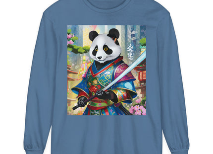 Cyberpunk Samurai Garment-dyed Long Sleeve T-Shirt