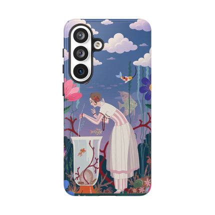 🐠🌸 The Enchanted Aquarium Garden Phone Case – Art Deco Underwater Fantasy
