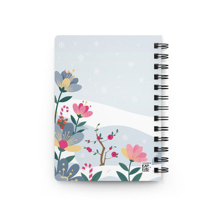 🌹❄️ The Lady Of The Winter Rose Walk Spiral Notebook – Art Deco Holiday Fantasy