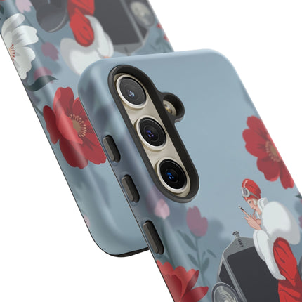 🚗🌺 The Lady Of The Grand Touring Car Phone Case – Art Deco Motoring Elegance