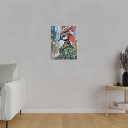 Techno Plumes Matte Canvas, Stretched, 0.75"