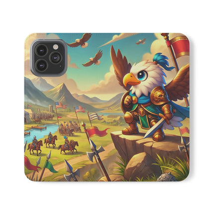 🦅⚔️ Watchful Guardian Flip Case – Courage, Leadership & Noble Adventure