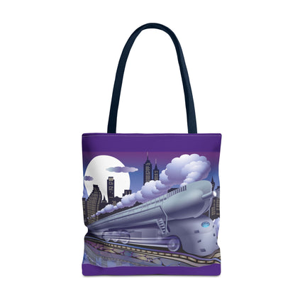 The Art Deco Bullet Train Tote Bag (AOP)