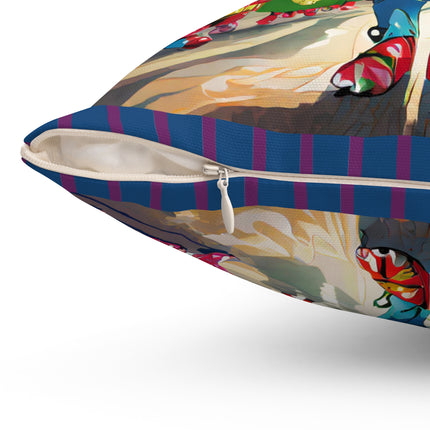 Monster Parade Madness Spun Polyester Square Pillow