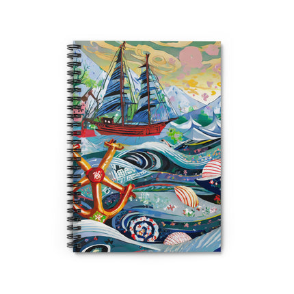 Nautical Patterns Spiral Notebook - Ruled Line