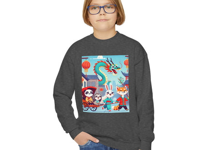 The Little Dragon and Friends Youth Crewneck Sweatshirt