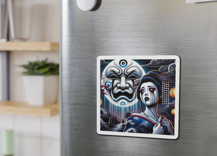 Geisha’s Black Ink Tears Die-Cut Magnets (5 Sizes)