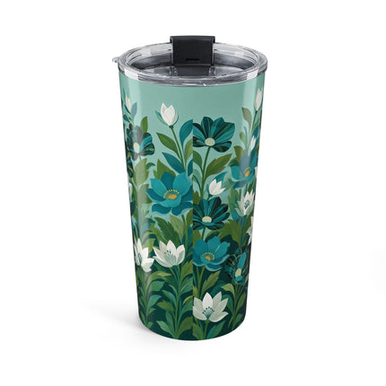 🐉🌿 The Dragon Keeper Tumbler, 20oz – Art Deco Floral Fantasy
