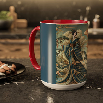 Butterfly Empress Colorful Mug – Graceful Butterflies & Timeless Elegance