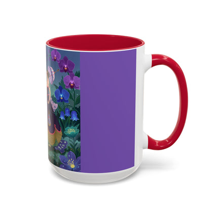 The Ladies Of The Moonlit Garden Colorful Mugs – Art Deco Floral Elegance
