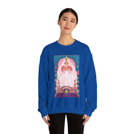 August & Peridot (from the Gem Series) by Sofia Chiostri Unisex Heavy Blend™ Crewneck Sweatshirt