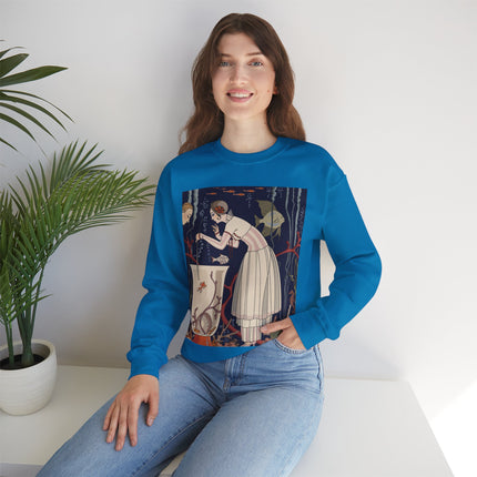 L'Etourdissant Petit Poisson (The Dazzling Little Fish) by George Barbier Heavy Blend™ Crewneck Sweatshirt
