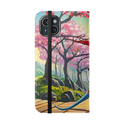 🐀⚔️ Cyber Samurai Rat Flip Case – Neon Discipline & Futuristic Skill