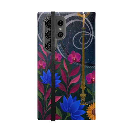 🌙🕯️ The Lady Of The Midnight Garden Flip Case – Art Deco Nocturne
