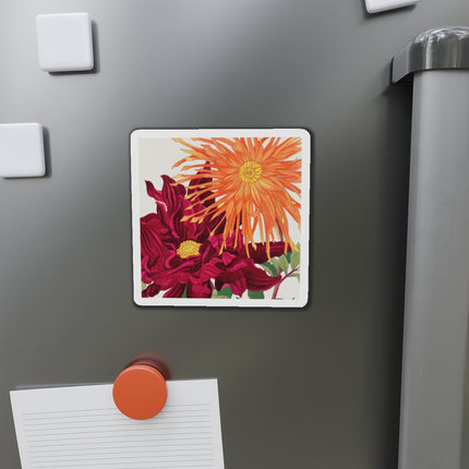 Dahlia Flower by Tanigami Kônan Die-Cut Magnets (5 Sizes)