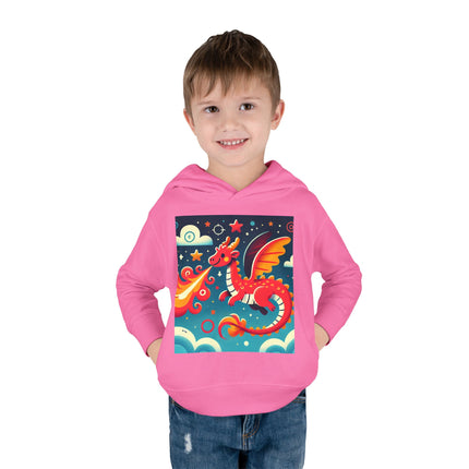 Starry Sky Dragon Toddler Pullover Fleece Hoodie