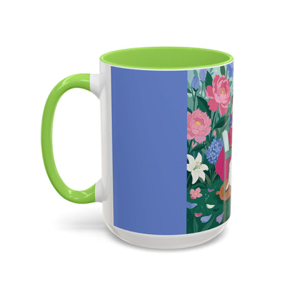 The Ladies Of The Blossoming Vanity Colorful Mugs – Art Deco Floral Elegance
