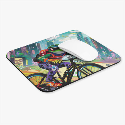 Cyberpunk Frog Mouse Pad, Rectangle