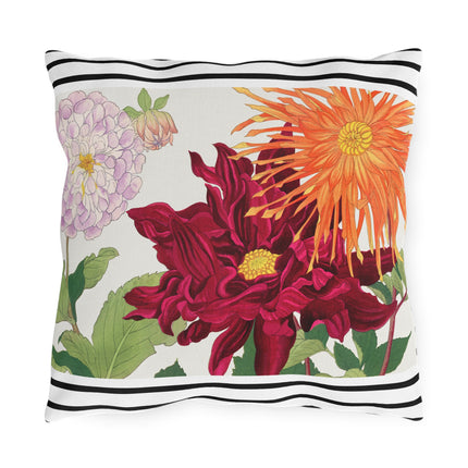 Dahlia Flower by Tanigami Kônan Outdoor Pillows