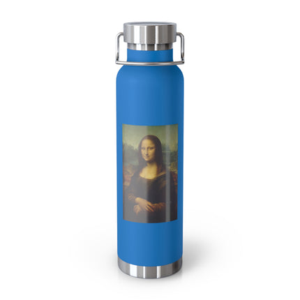 Mona Lisa by Leonardo da Vinci Copper Vacuum Insulated Bottle, 22oz