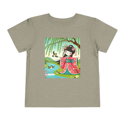 Sparrow Dance Geisha Fairy Toddler Short Sleeve Tee