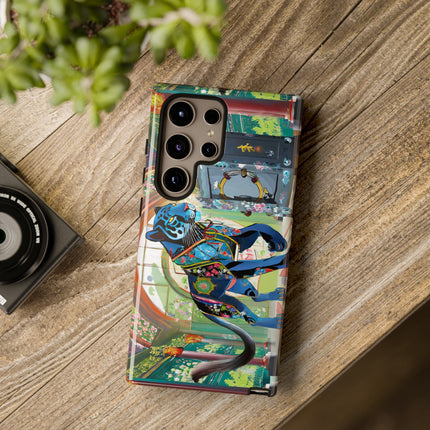 Cyber Panther's Hunt Phone Cases