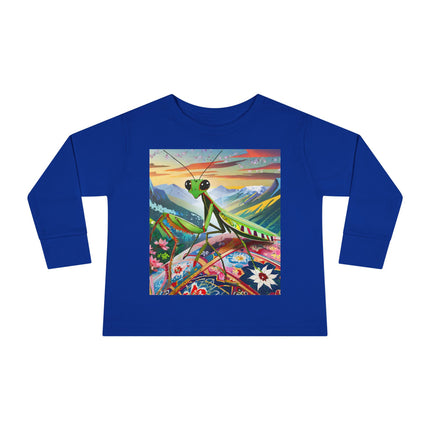 The Joyful Mantis Toddler Long Sleeve Tee