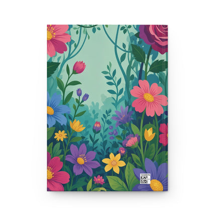 🌸🦜 The Lady Of The Enchanted Parrot Garden Hardcover Journal – Art Deco Fashion Illustration