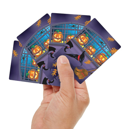 Whimsical Halloween Mischief Playing Cards