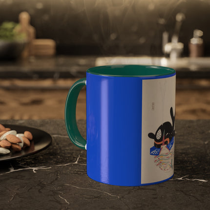 Illustrations of Japanese Toys Pl.009 by Kawasaki Kyosen Colorful Mugs, 11oz