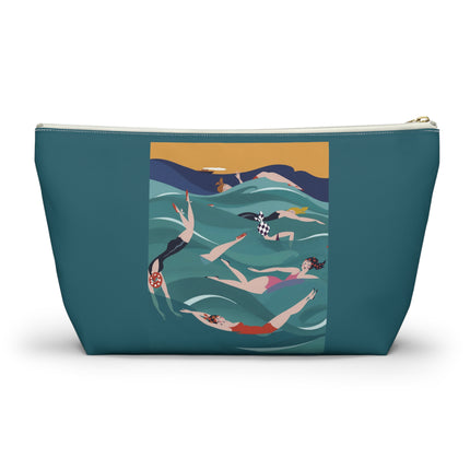 Summer Splash Cosmetic Bag – Carefree Beach Joy & Mid-Century Fun