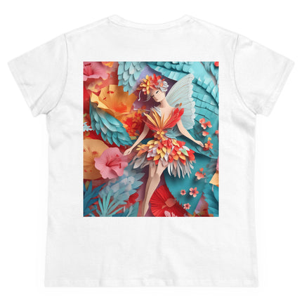 Hibiscus Fairy Women's Midweight Cotton Tee