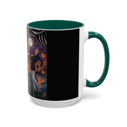 🏹🎃 Cupid's Arrow At Pumpkin Moon Manor Colorful Mug – Romantic Halloween Charm