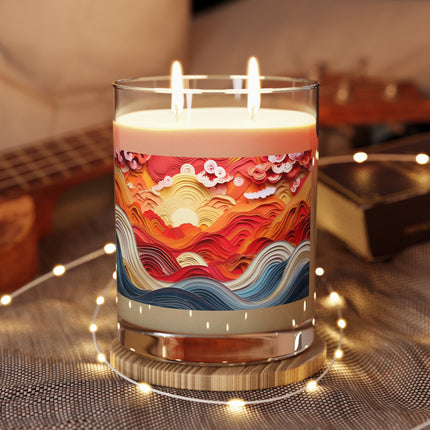 Vibrant Sunrise Sky Scented Candle - Full Glass, 11oz - The White Tea & Fig, The Lavender & Sage, and The Ocean Mist & Moss