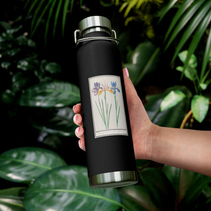 Iris, Iris sibirica by Anselmus Boëtius de Boodt Copper Vacuum Insulated Bottle, 22oz